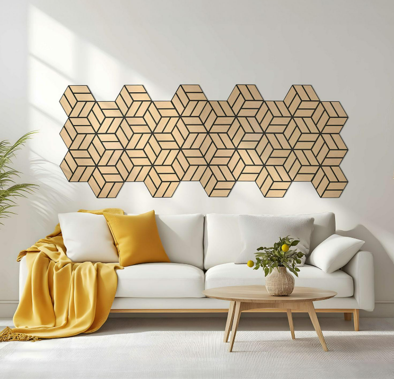 Detalle de paneles decorativos para proyectos profesionales